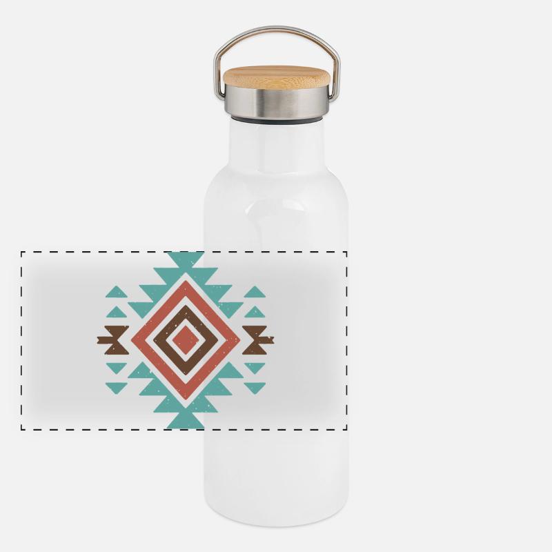 Panorama Thermosflasche mit Bambusdeckel