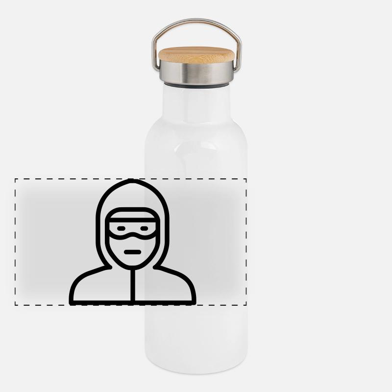 hacker Panoramic Thermal Bottle with Bamboo Lid