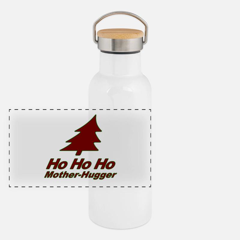 C’est Noël encore, espèce de Câline de Mère ! Gourde isotherme avec bouchon en bambou