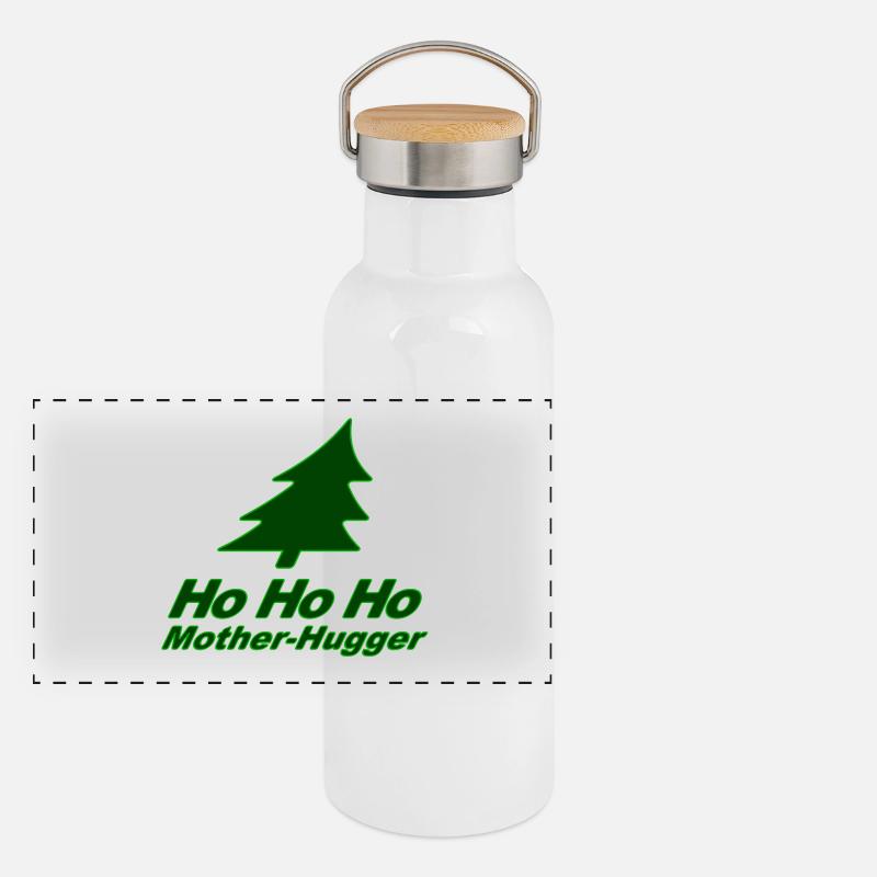 C’est Noël encore, espèce de Câline de Mère ! Gourde isotherme avec bouchon en bambou