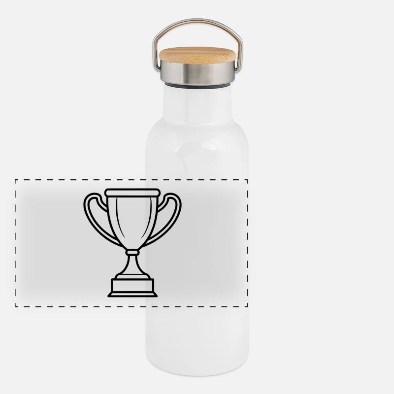 Trophy Panoramic Thermal Bottle with Bamboo Lid