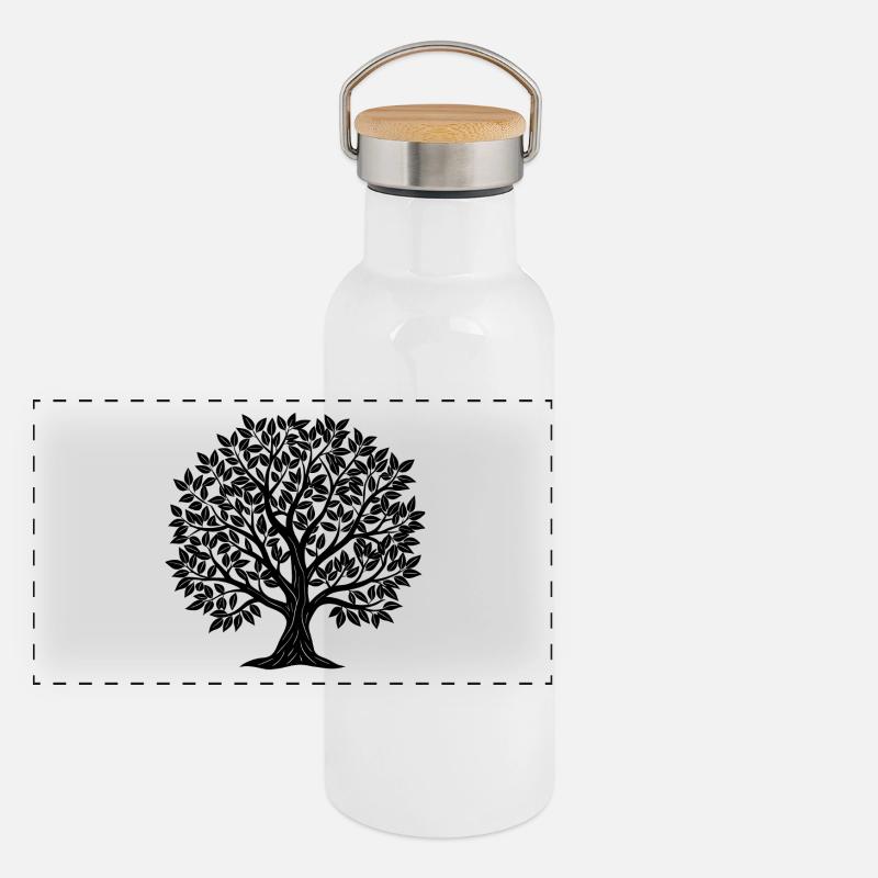 Tree Panoramic Thermal Bottle with Bamboo Lid