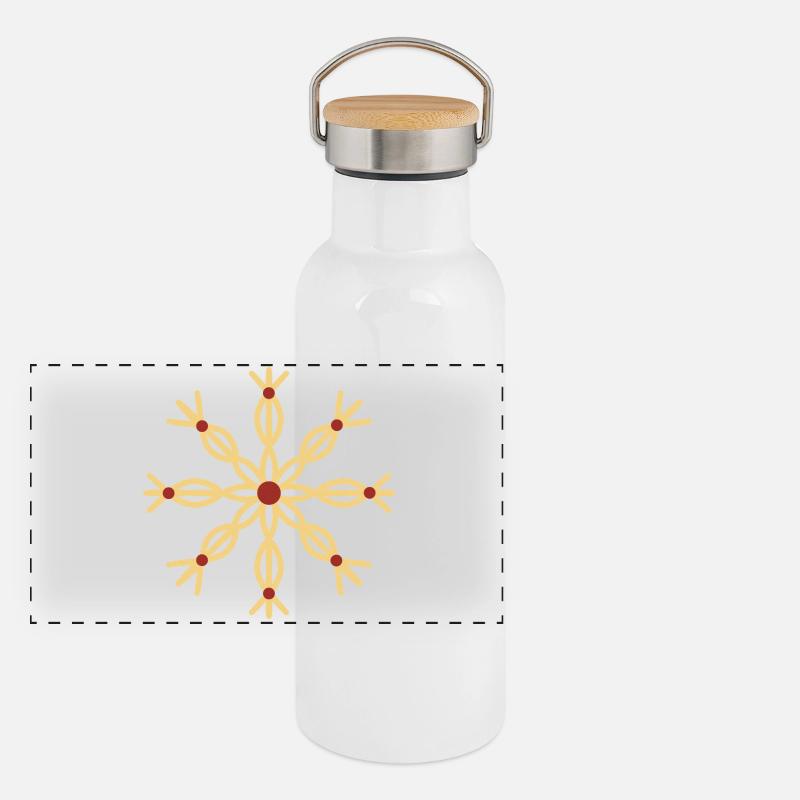 Panorama Thermosflasche mit Bambusdeckel
