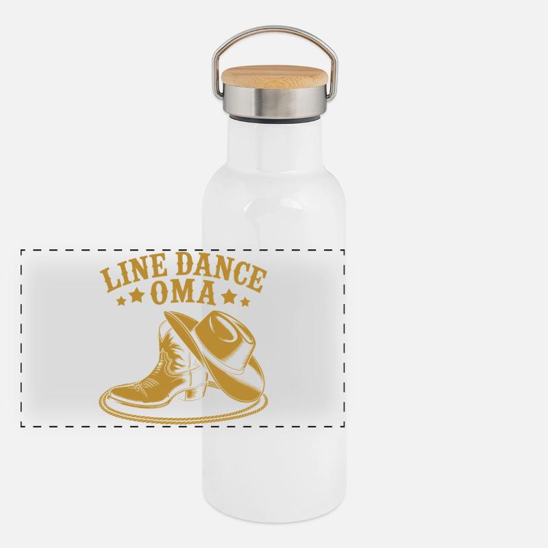 Bottes de grand-mère de danse en ligne Gourde isotherme avec bouchon en bambou