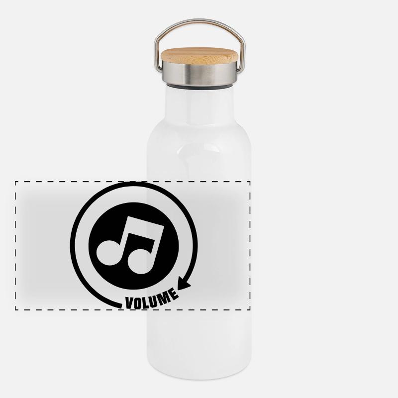 Volume_knop ton musical Gourde isotherme avec bouchon en bambou