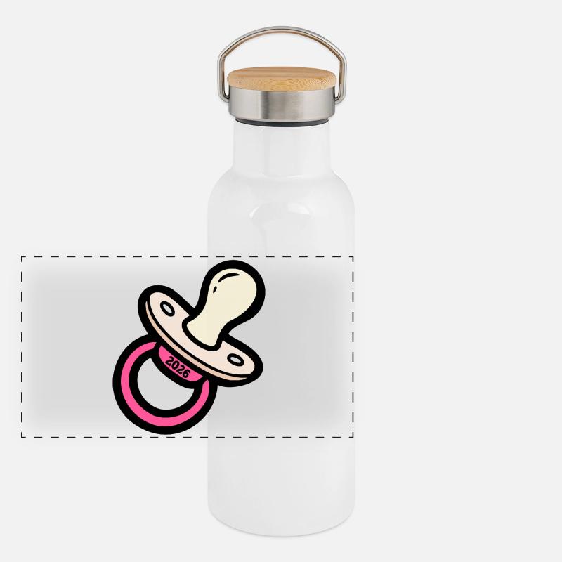 Tétine pour bébé naissance 2026 Gourde isotherme avec bouchon en bambou