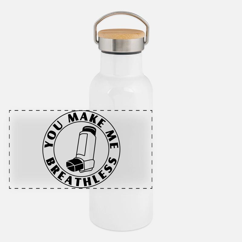 You Leave Me Speechless – Asthma Flirt & Nerd Panoramic Thermal Bottle with Bamboo Lid