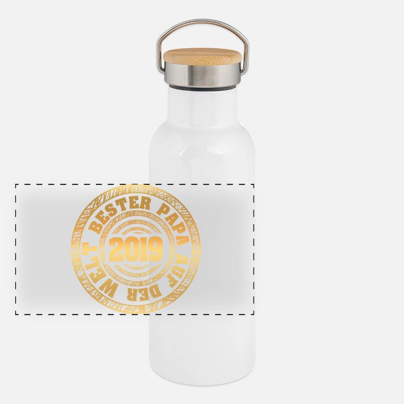 Vater 2019 Panorama Thermosflasche mit Bambusdeckel