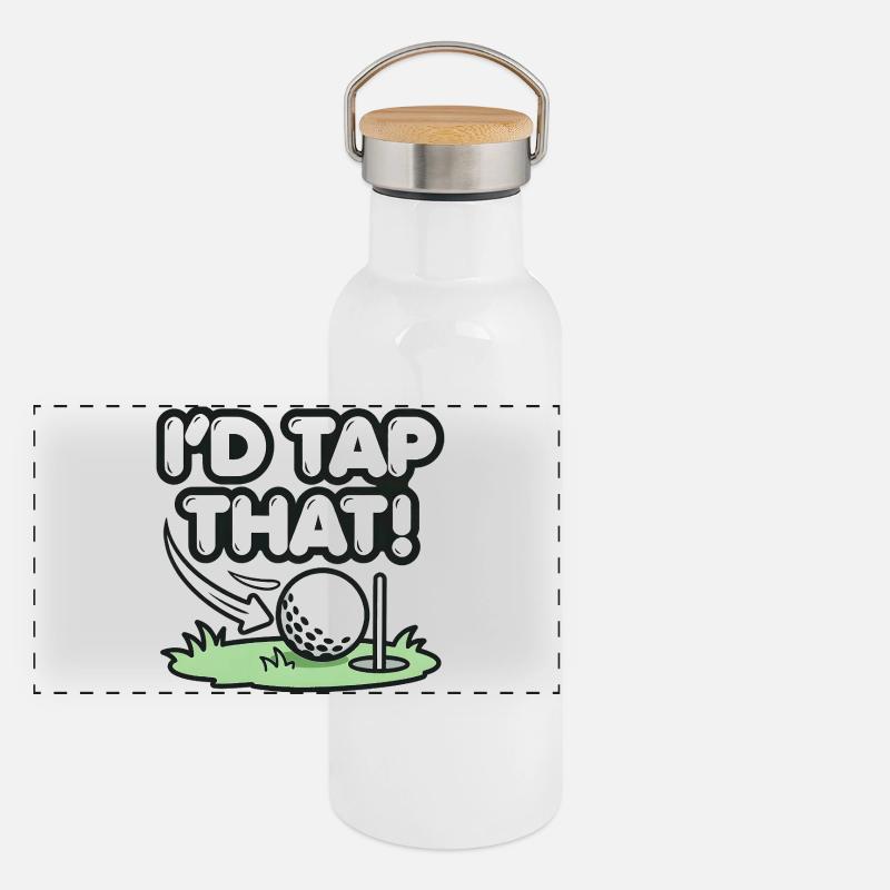 I’d Tap That Golf Humor Panoramic Thermal Bottle with Bamboo Lid