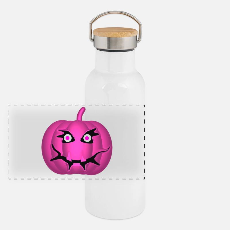 Pumpkin Panoramic Thermal Bottle with Bamboo Lid