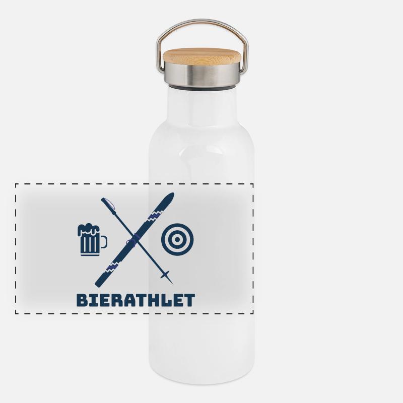 BEER ATHLETE Panoramic Thermal Bottle with Bamboo Lid
