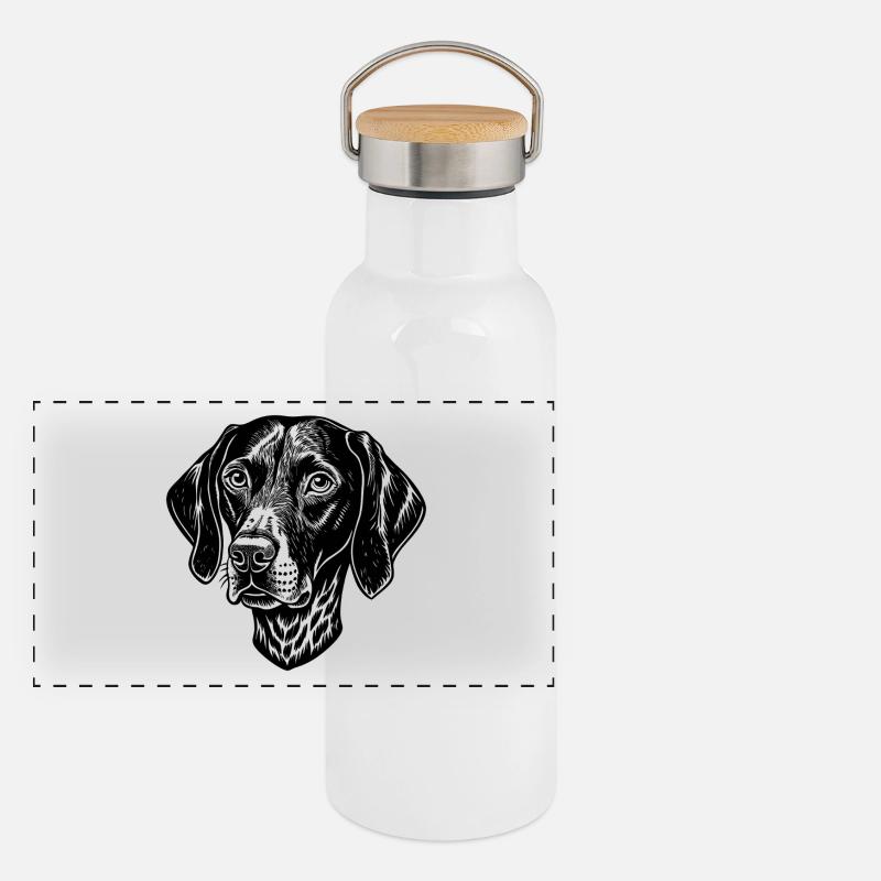Pointer dog Panoramic Thermal Bottle with Bamboo Lid