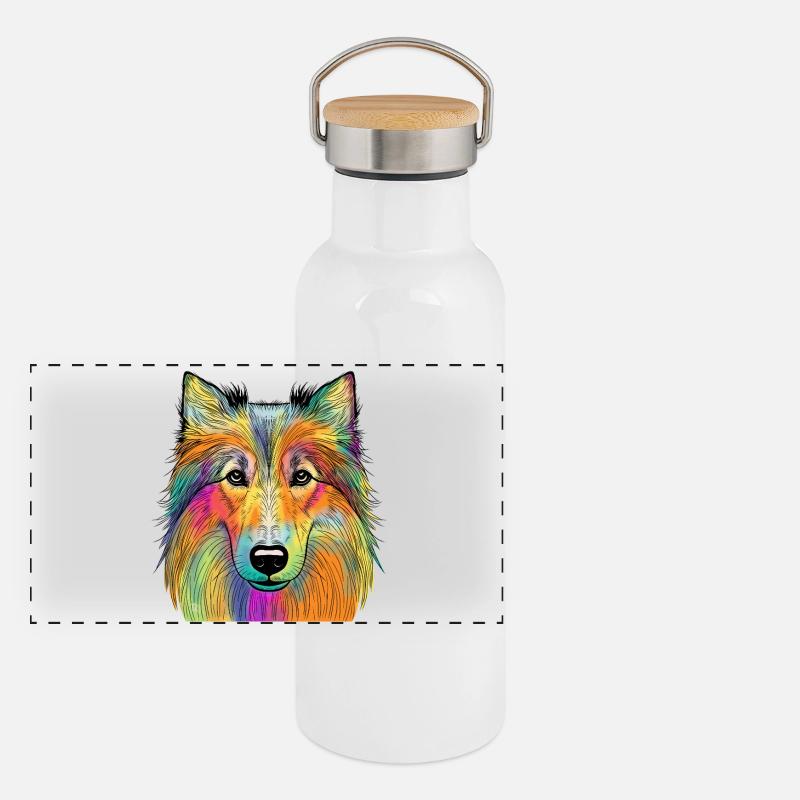 colley Gourde isotherme avec bouchon en bambou