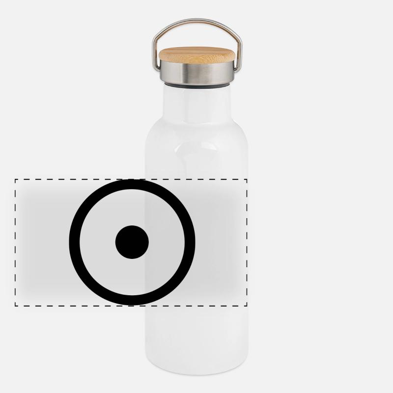 Alles ist Eins Panorama Thermosflasche mit Bambusdeckel