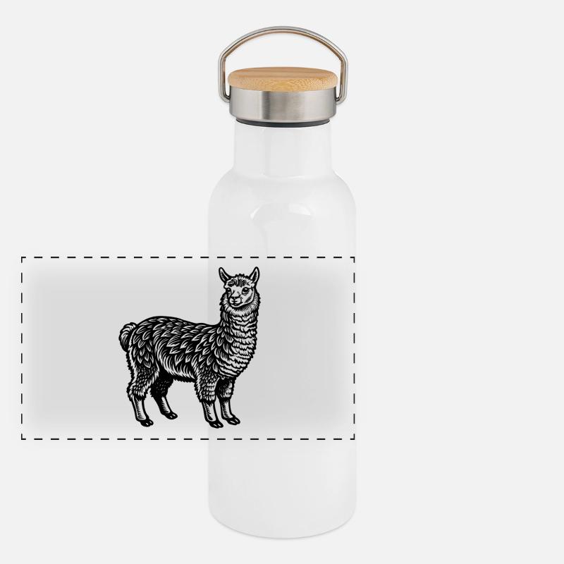 Alpaca Panoramic Thermal Bottle with Bamboo Lid