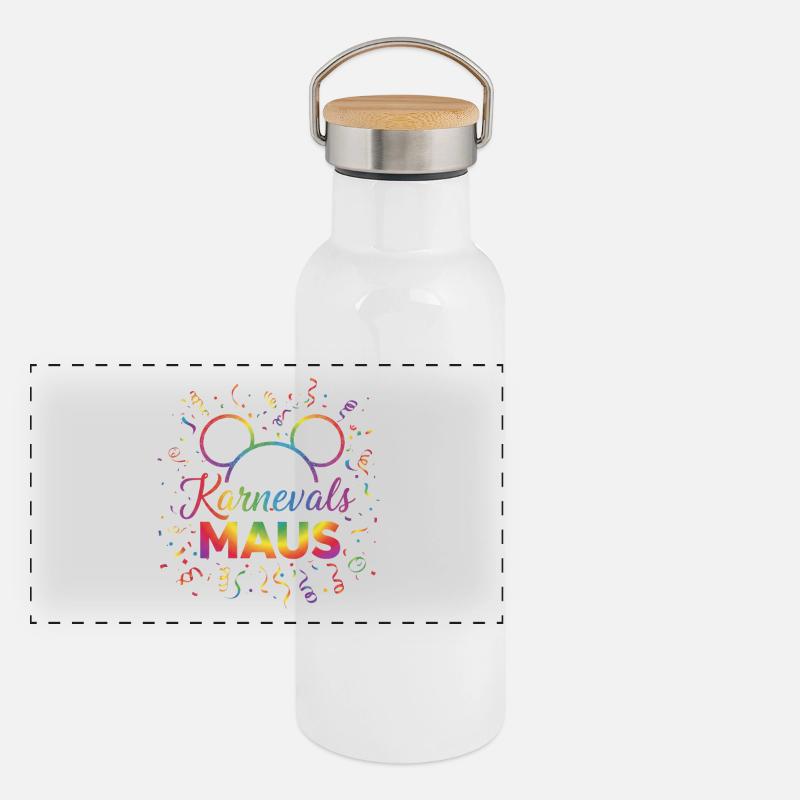 Carnival Mouse Panoramic Thermal Bottle with Bamboo Lid