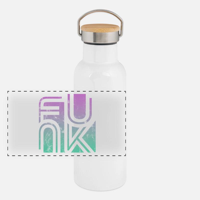 Funk Vintage Panorama Thermosflasche mit Bambusdeckel
