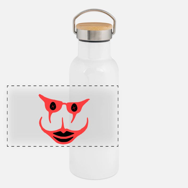 Funny Panoramic Thermal Bottle with Bamboo Lid