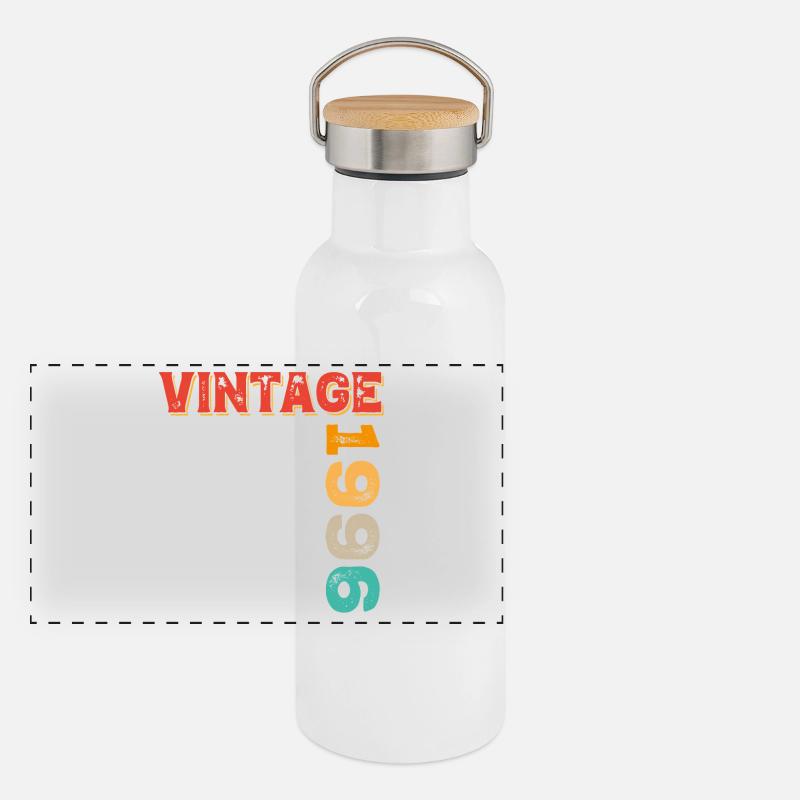 Millésime 1996 Gourde isotherme avec bouchon en bambou