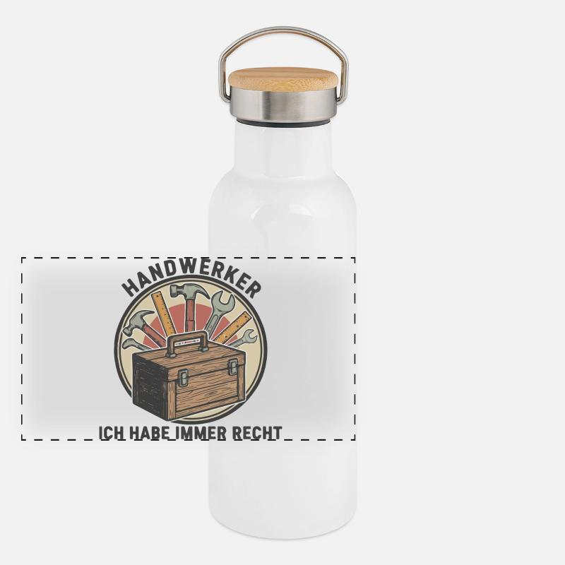 Craftsman Honor Panoramic Thermal Bottle with Bamboo Lid