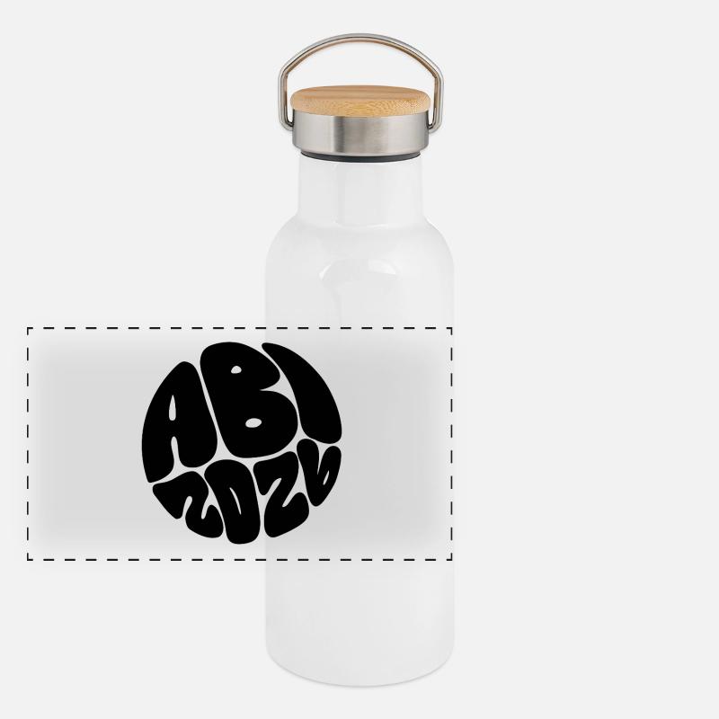 Please provide design description Panoramic Thermal Bottle with Bamboo Lid