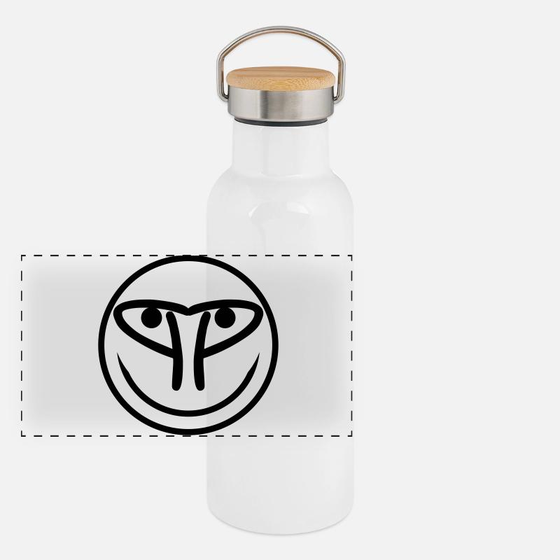 Panorama Thermosflasche mit Bambusdeckel