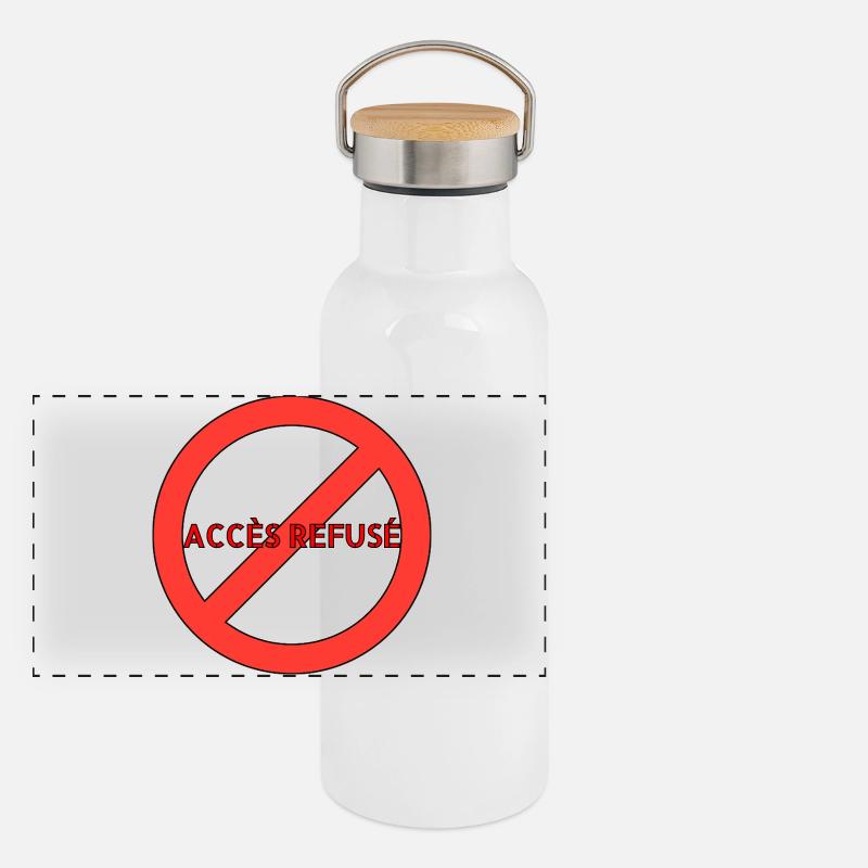 LE SYSTÈME Gourde isotherme avec bouchon en bambou