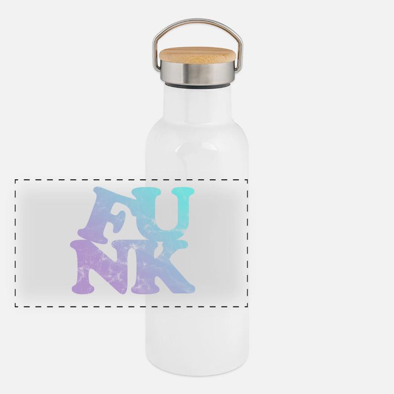 Panorama Thermosflasche mit Bambusdeckel