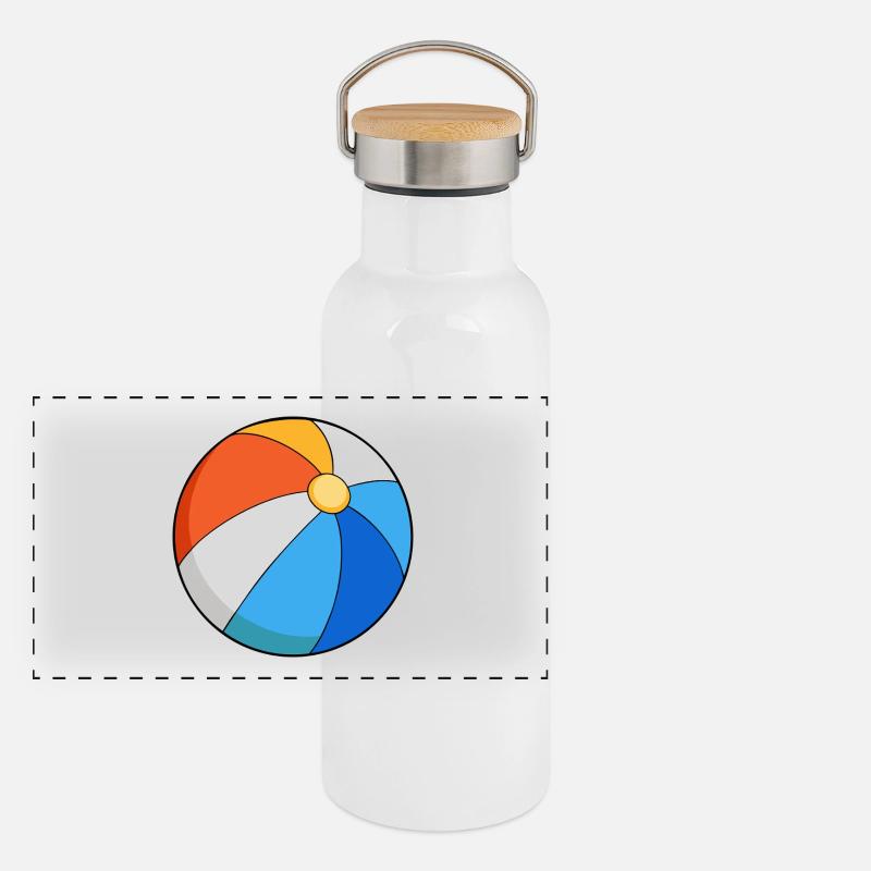 Beach ball Panoramic Thermal Bottle with Bamboo Lid