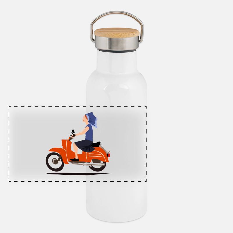 MOD DELNJOSERBOWKA Gourde isotherme avec bouchon en bambou