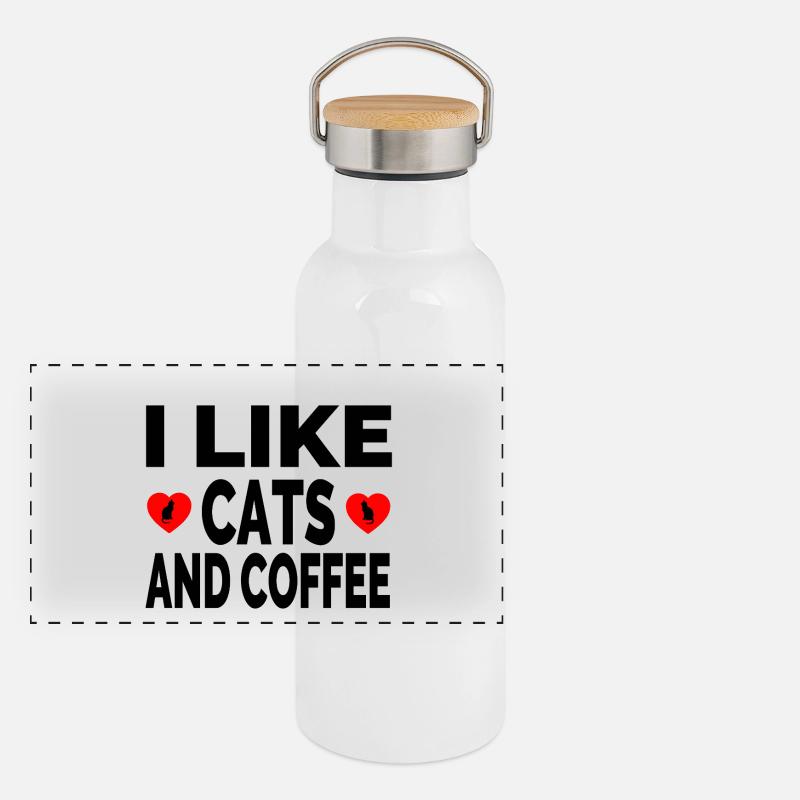 feline Panoramic Thermal Bottle with Bamboo Lid