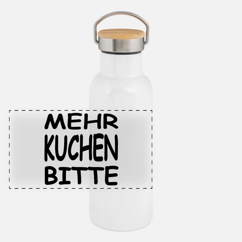 Kuchen Panorama Thermosflasche mit Bambusdeckel