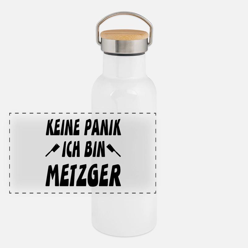 Metzger Panorama Thermosflasche mit Bambusdeckel