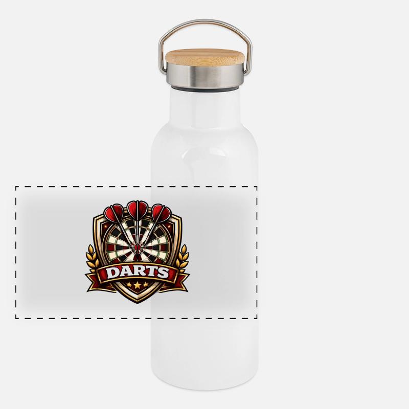 Panorama Thermosflasche mit Bambusdeckel