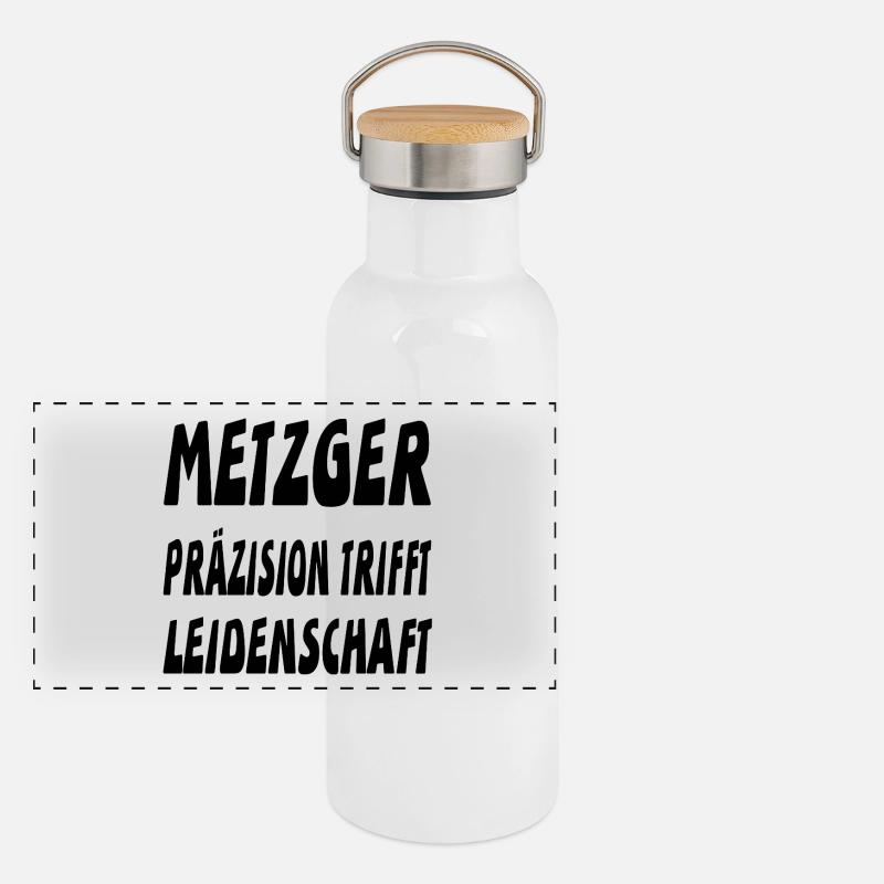 Metzger Panorama Thermosflasche mit Bambusdeckel