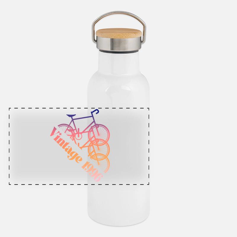 Millésime 1996 Gourde isotherme avec bouchon en bambou