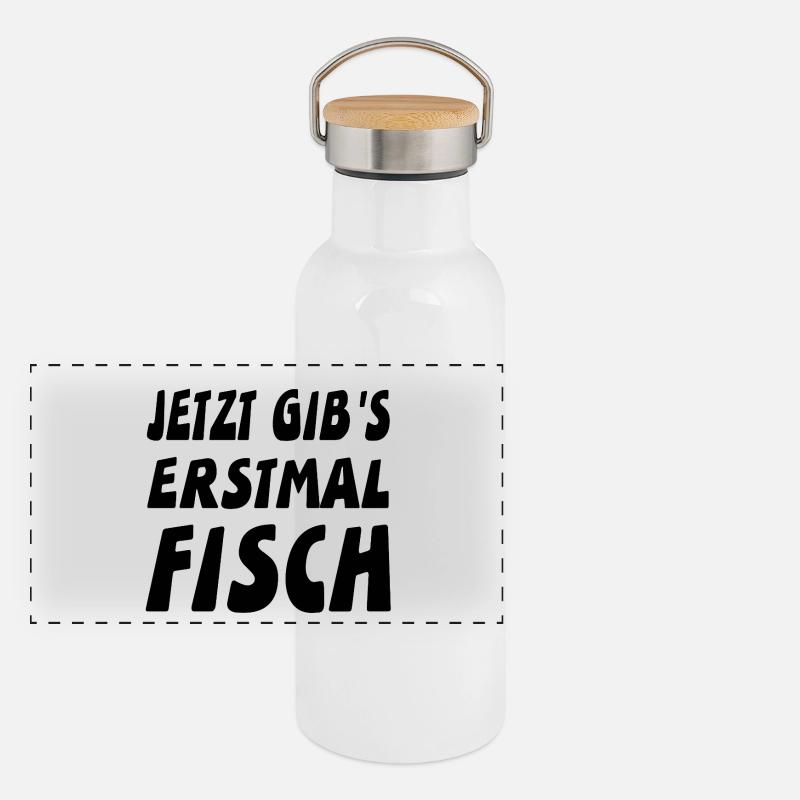 Panorama Thermosflasche mit Bambusdeckel