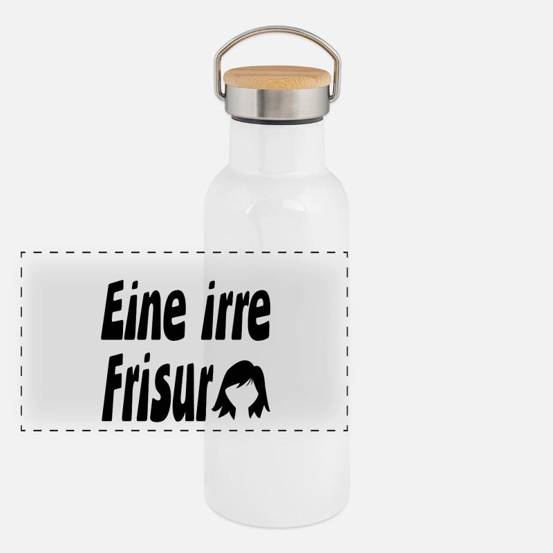 Coiffure Gourde isotherme avec bouchon en bambou