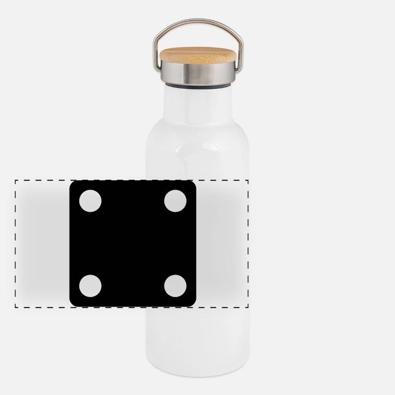 Panorama Thermosflasche mit Bambusdeckel