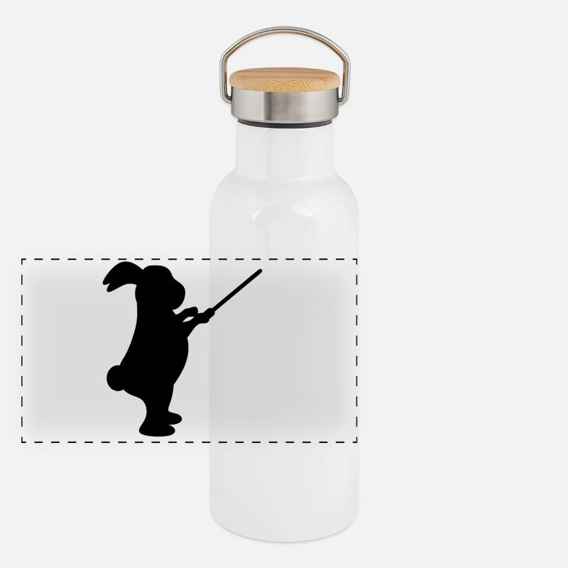 Conductor Rabbit Music Panoramic Thermal Bottle with Bamboo Lid