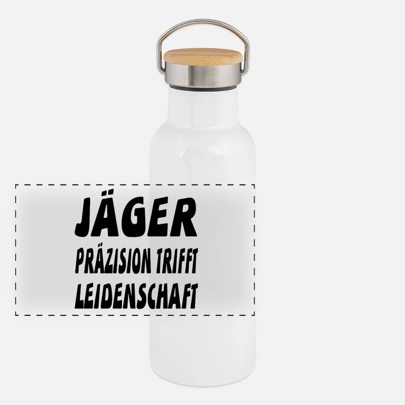 Jäger Panorama Thermosflasche mit Bambusdeckel