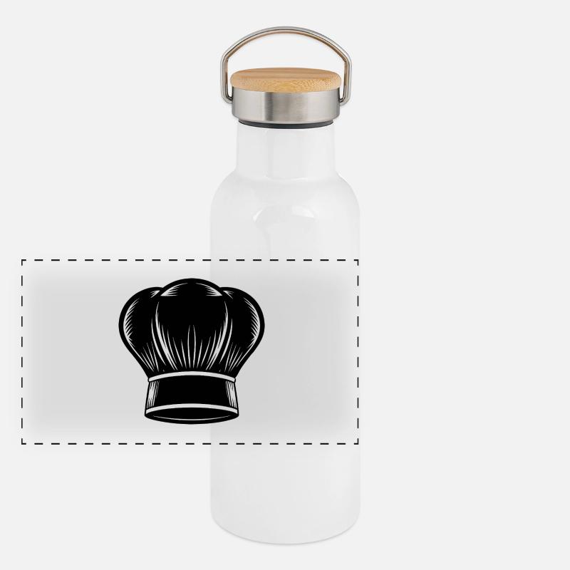 Panorama Thermosflasche mit Bambusdeckel