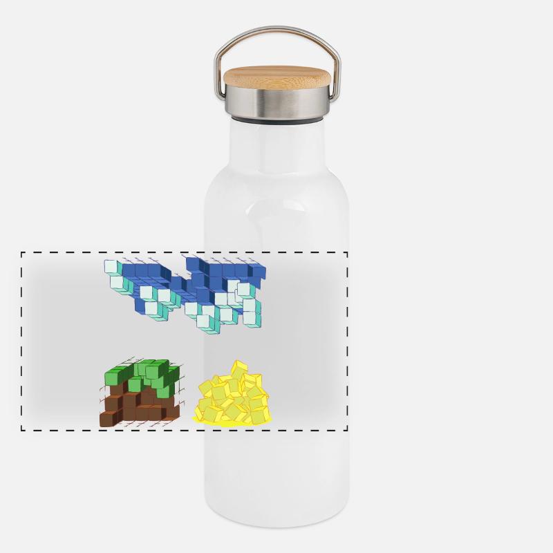 PASSAGE ONIRIC Gourde isotherme avec bouchon en bambou