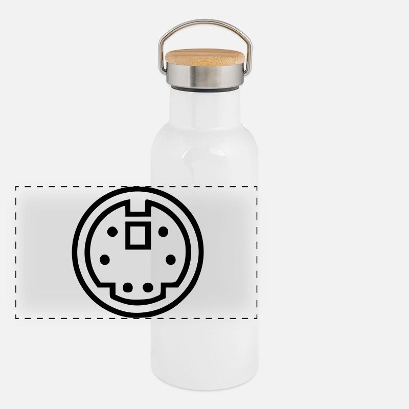 ADB connector Panoramic Thermal Bottle with Bamboo Lid