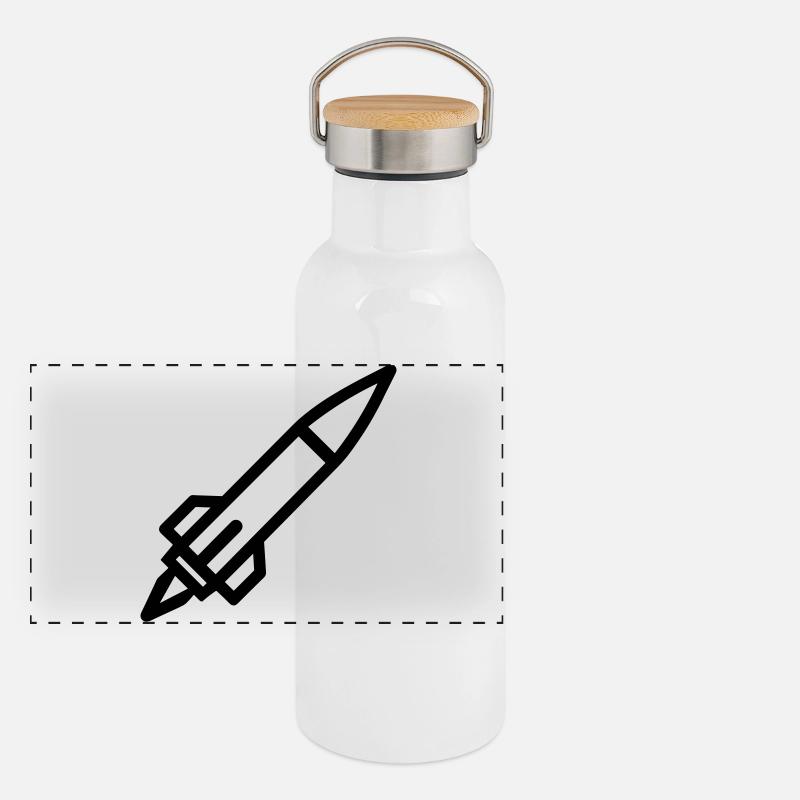 Missile Panoramic Thermal Bottle with Bamboo Lid