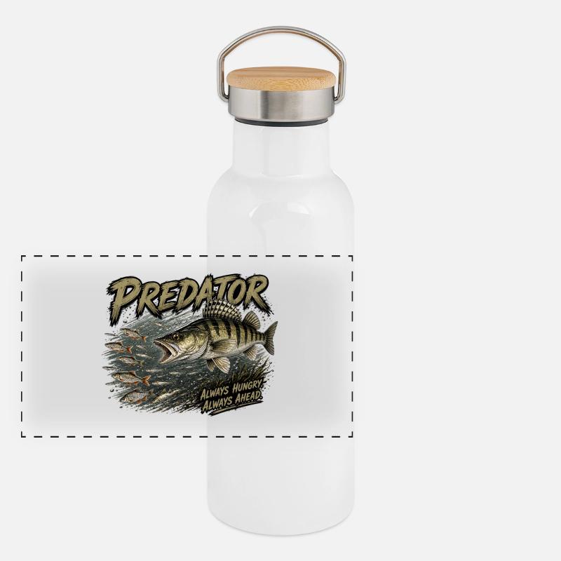 Panorama Thermosflasche mit Bambusdeckel