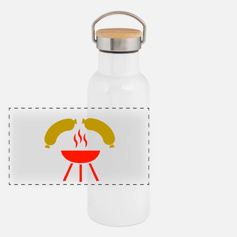 Grill Panoramic Thermal Bottle with Bamboo Lid