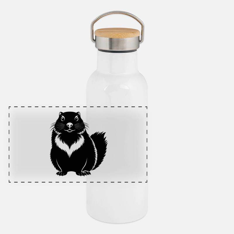 Marmotte Gourde isotherme avec bouchon en bambou