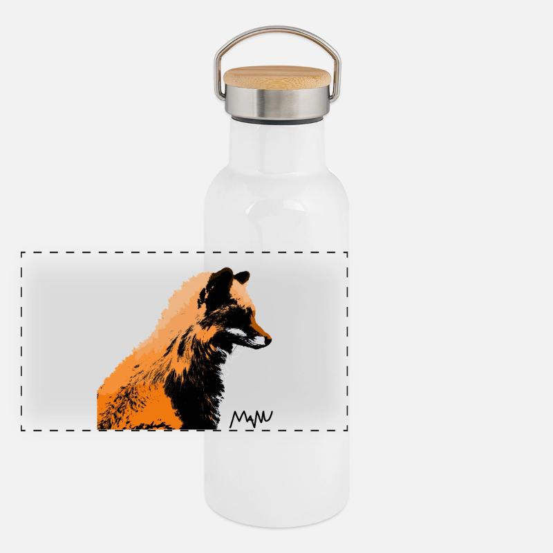 fox Panoramic Thermal Bottle with Bamboo Lid