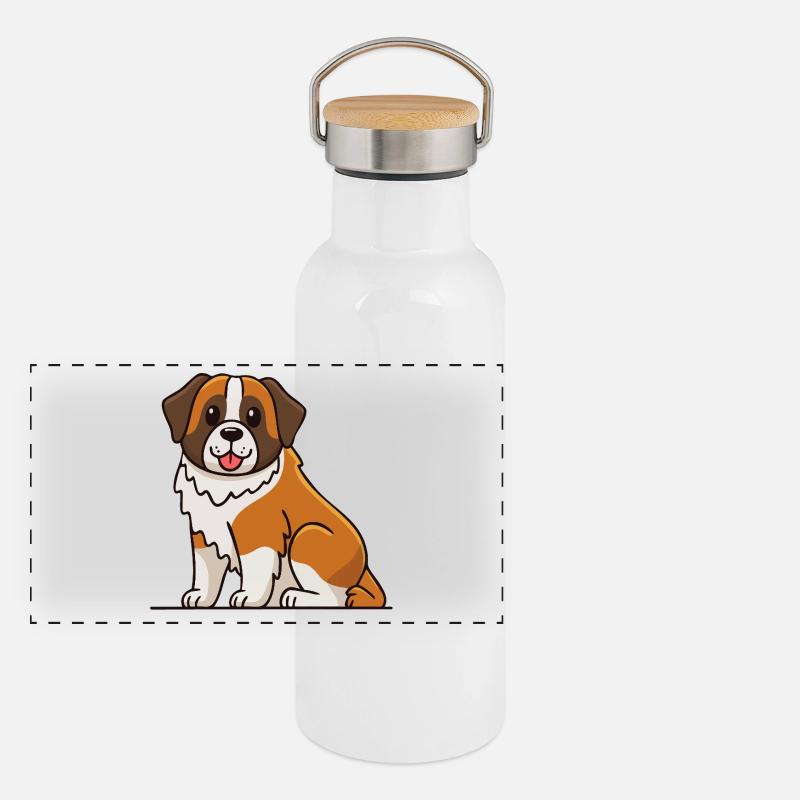 St. Bernard (comic) Panoramic Thermal Bottle with Bamboo Lid